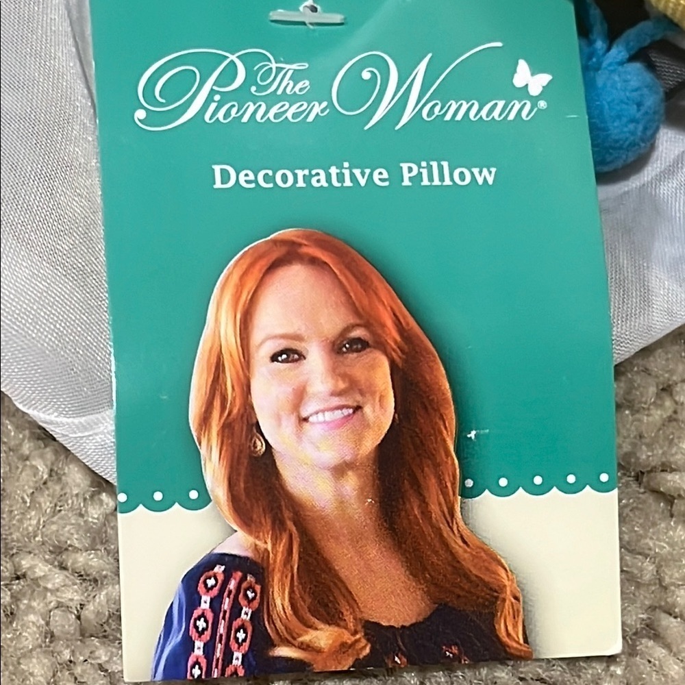The Pioneer Woman Vibrant Decorative Pillow 18 in x 18 in - Picture 5 of 9